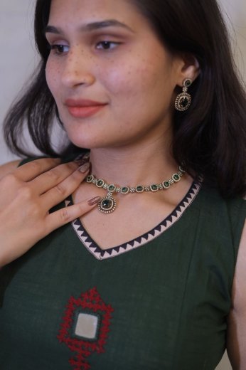Emerald Diamond Choker